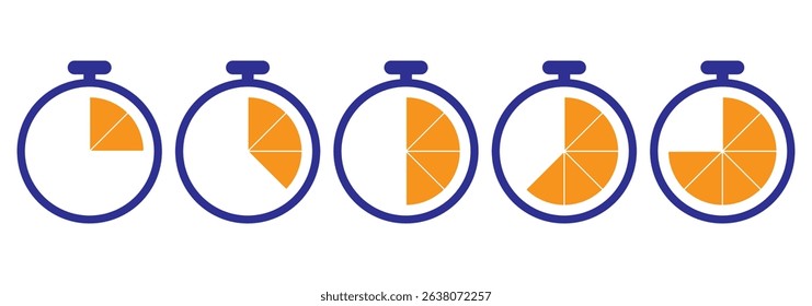 Clock icon set. Time icon vector. watch icon symbol. Time  vector. watch icon symbol. Flat alarm clock icons set in vector illustration. Variety clocks design.