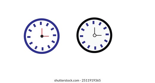 Clock icon set. Watch Icon set.