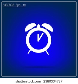 icono de reloj con sombra sobre fondo gris
