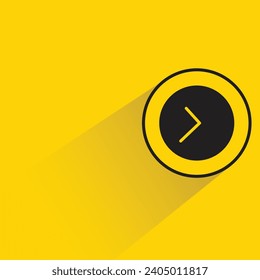 clock icon with shadow on yellow background