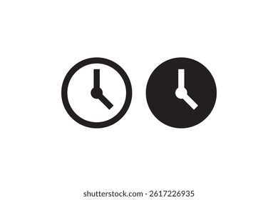 Clock Icon Showing 4 PM Time Vector