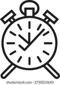 Clock icon showing check mark indicating time management completion productivity deadline accomplishment and prompt service