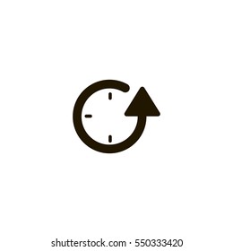 clock icon. sign design