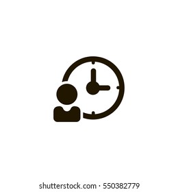 clock icon. sign design