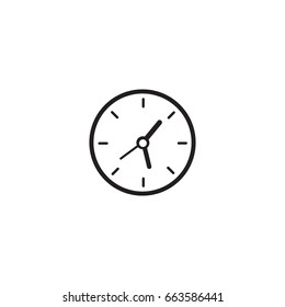 clock icon. sign design