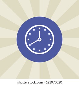 clock icon. sign design. background