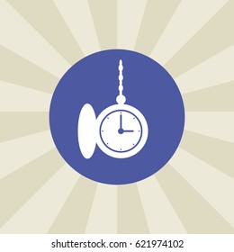 clock icon. sign design. background