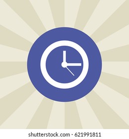 clock icon. sign design. background