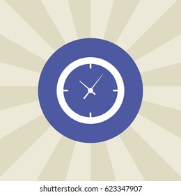 clock icon. sign design. background