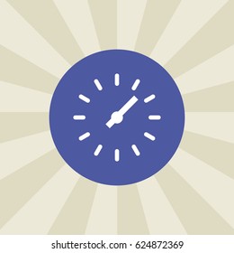 clock icon. sign design. background
