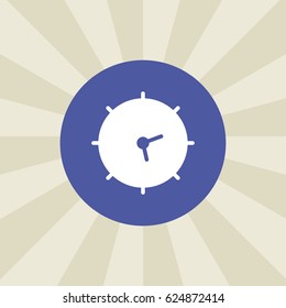 clock icon. sign design. background