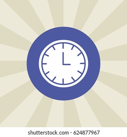 clock icon. sign design. background