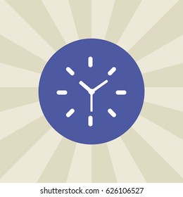 clock icon. sign design. background