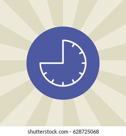 clock icon. sign design. background