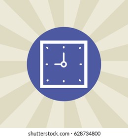 clock icon. sign design. background