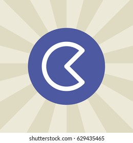 clock icon. sign design. background
