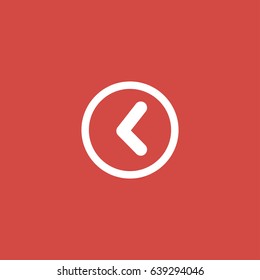 clock icon. sign design. red background