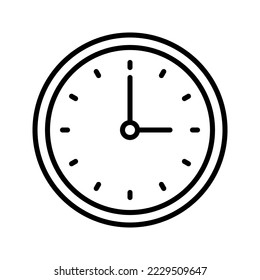 Icono de reloj. inicio de sesión para concepto móvil y diseño web. ilustración vectorial