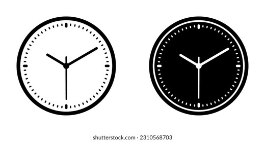 Clock icon. sign for mobile concept and web design. vector illustration