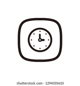 Clock icon sign symbol