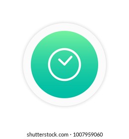 Clock icon  sign symbol vector illustration  icon.