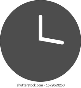 Clock icon or sign and clock symbol vector