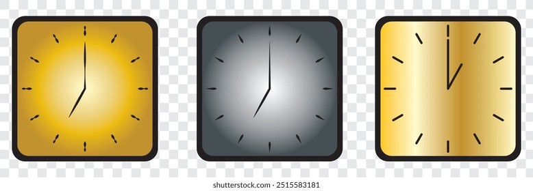 Ícone de relógio, sinal. Símbolo de tempo. Ilustração vetorial. Símbolo de página de ícone de relógio para seu design de site Logomarca de ícone de relógio, aplicativo, UI. Ícone de relógio Ilustração de vetor. EPS 10.
