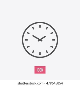 Clock icon. Clock sign vector.