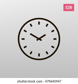 Clock icon. Clock sign vector.