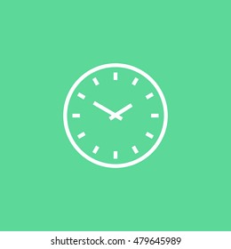 Clock icon. Clock sign vector.