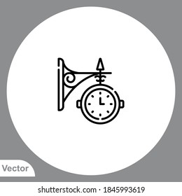 Clock icon sign vector,Symbol, logo illustration for web and mobile