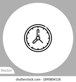 Clock icon sign vector,Symbol, logo illustration for web and mobile