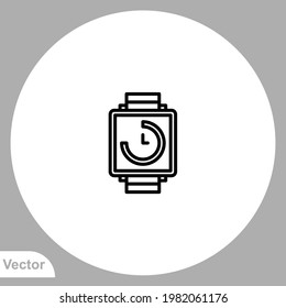 Clock icon sign vector,Symbol, logo illustration for web and mobile