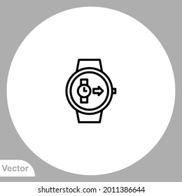 Clock icon sign vector,Symbol, logo illustration for web and mobile