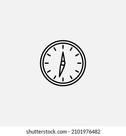 Vector de signo de icono de reloj,Símbolo, ilustración de logotipo para web y móvil