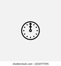 Clock icon sign vector,Symbol, logo illustration for web and mobile