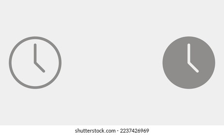 Vector de signo de icono de reloj,Símbolo, ilustración de logotipo para web y móvil