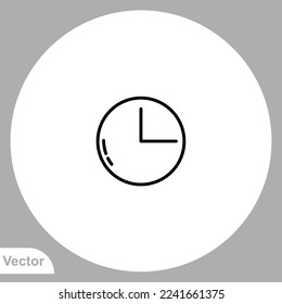 Clock icon sign vector,Symbol, logo illustration for web and mobile
