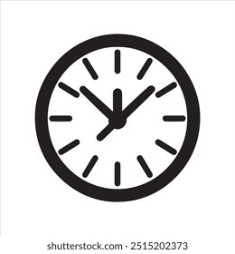 Arte vectorial de silueta de icono de reloj
