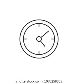 Clock icon. Simple element illustration. Clock symbol design template. Can be used for web and mobile on white background