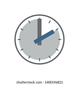 Clock icon . Simple flat vector illustration.