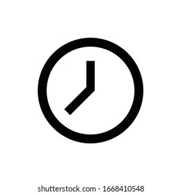 Uhrsymbol mit einfachem minimalem modernen Stil für Ihr App-Logo