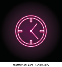 Clock icon. Simple thin line, outline vector of shopping icons for ui and ux, website or mobile application