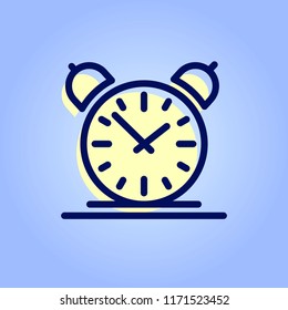 Clock icon. Simple vector sign.
