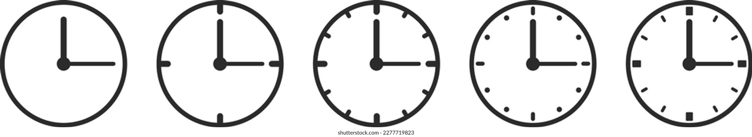 icono de reloj. vector plano de tiempo de reloj simple. icono del reloj del pictograma de programación. 