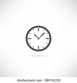 Clock Icon In simply outline design. EPS10 vector.