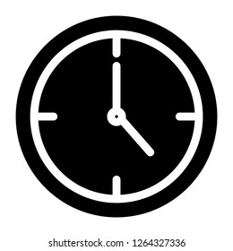 clock icon with solid style