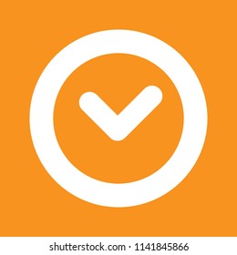 Clock icon, stock vector illustration, EPS10.