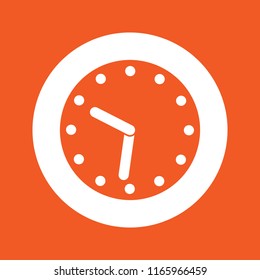Clock icon, stock vector illustration, EPS10.
