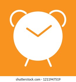 Clock icon, stock vector illustration, EPS10. 